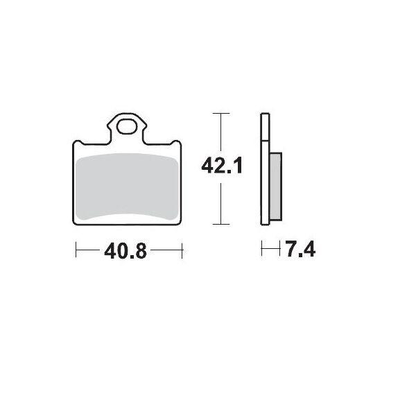 96711 - 096711 - Moto Master Racing Rear Brake Pads - KTM SX85 2011-2021