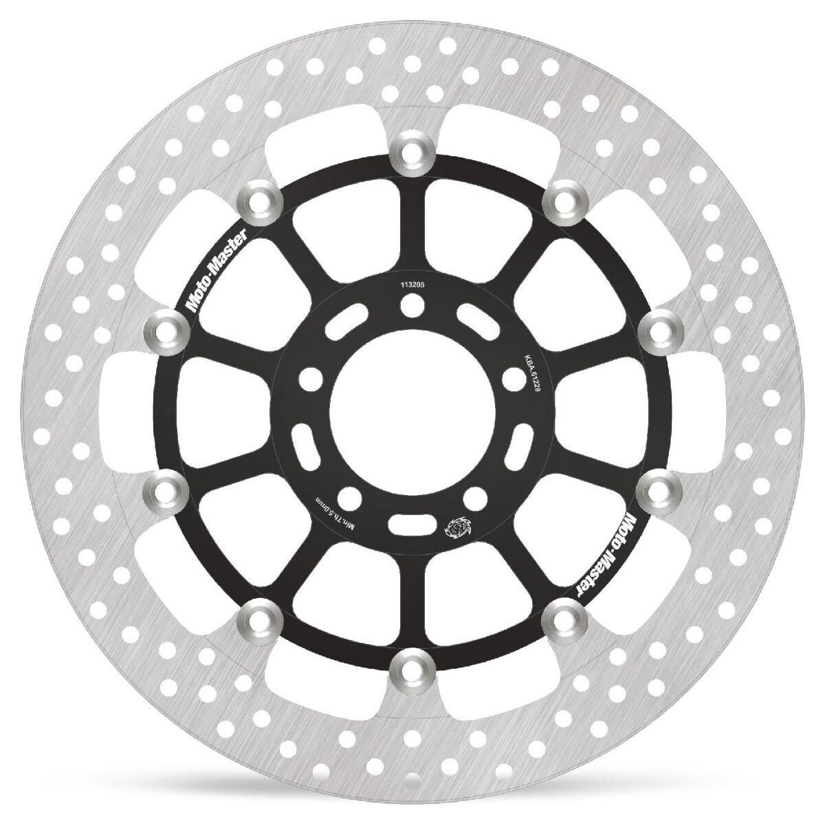 Moto Master Black 113205 - 113205 - Halo Series Floating Racing Front Brake Disc - Kawasaki Zx-10 Rr 1000 Ninja 2017-2023