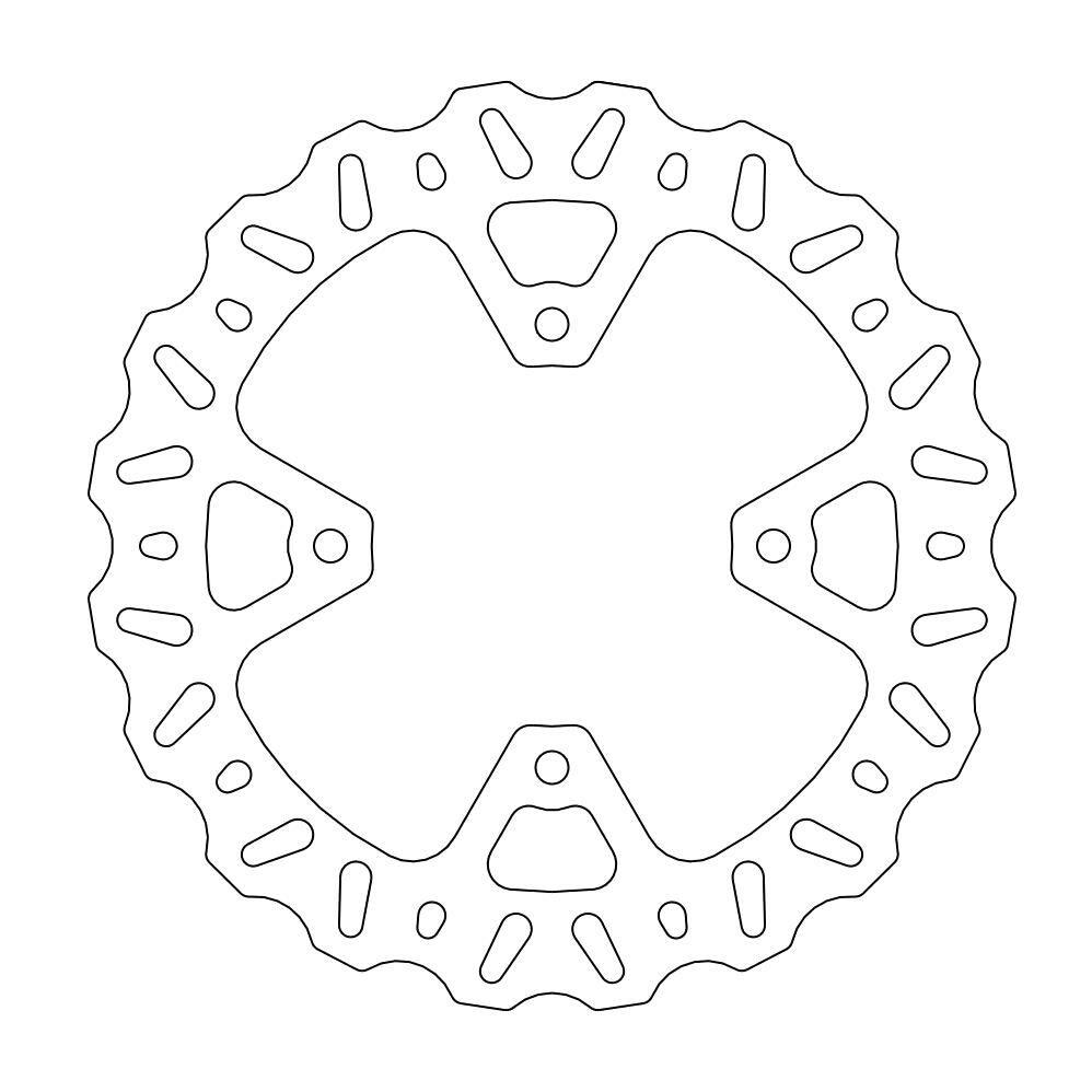 Moto Master 110776 - 110776 - Nitro Series Rear Brake Disc - Kawasaki Kxf450 2019-2020