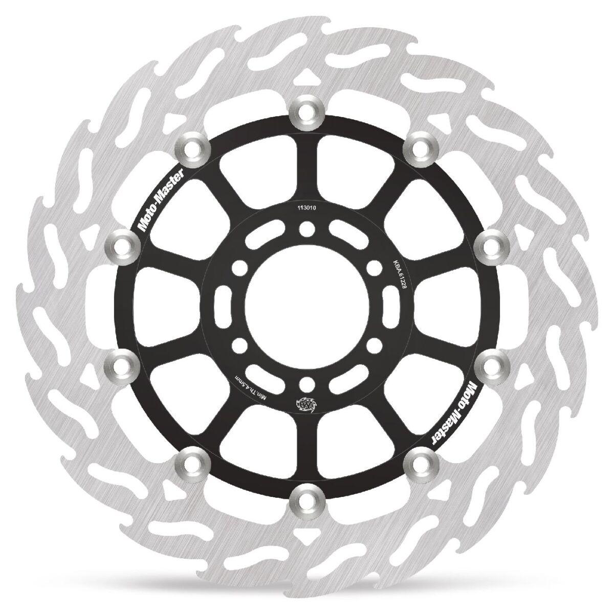 Moto Master Black 113010 - Flame Series Floating Brake Disc For Ducati 907 I.e. 1990-1991 - Front Left