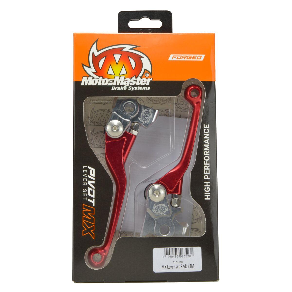 101393 - 0101393 - Moto Master Pivot Lever Set - Gas Gas MC125 2021-2023 - Red