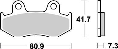 90421 - 090421 - Moto Master Nitro Front Brake Pads - Honda XR600R 1985-1987