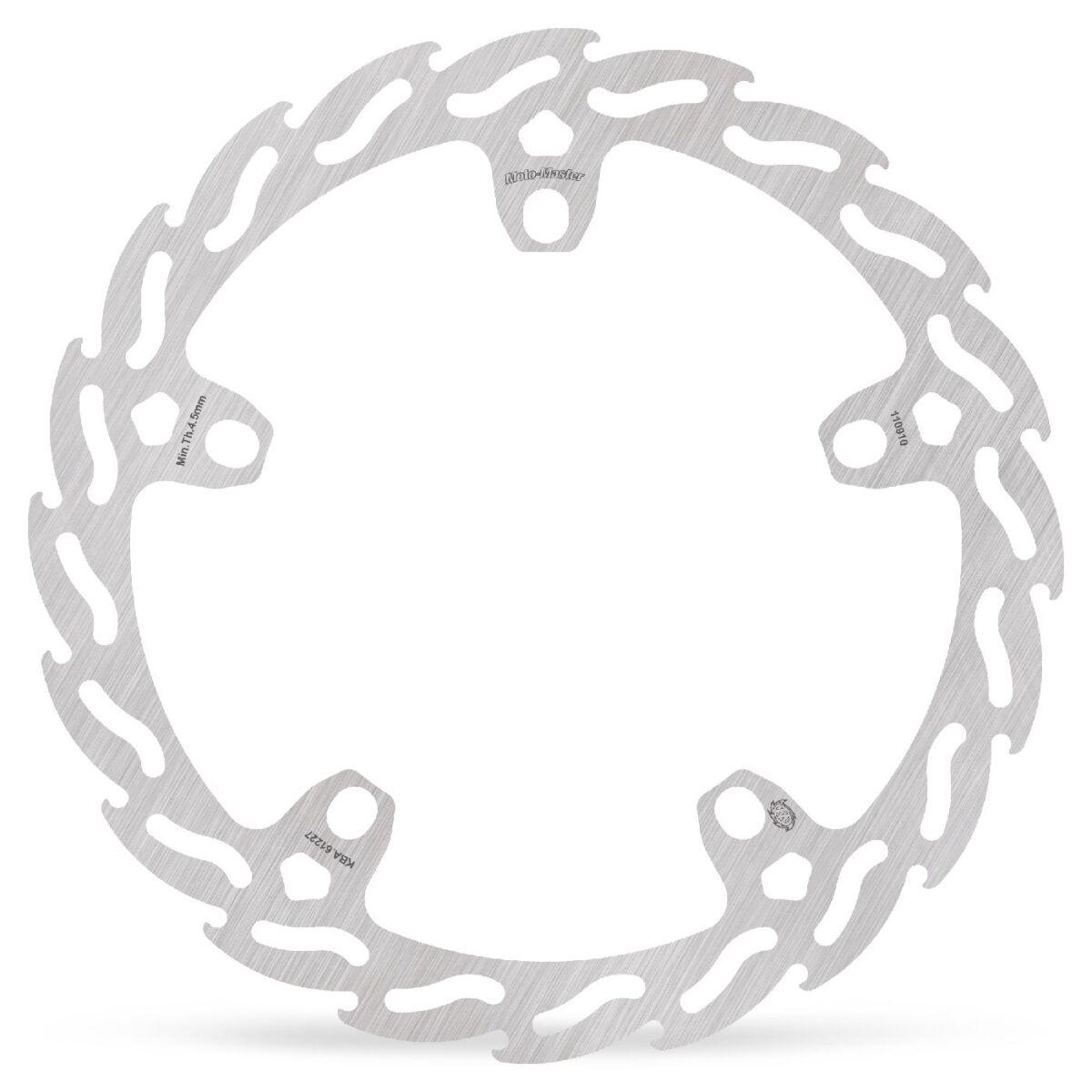 Moto Master Silver 110910 - Flame Series Fixed Brake Disc For Indian 101 Scout 1250 Abs 2025-2026 Front Left