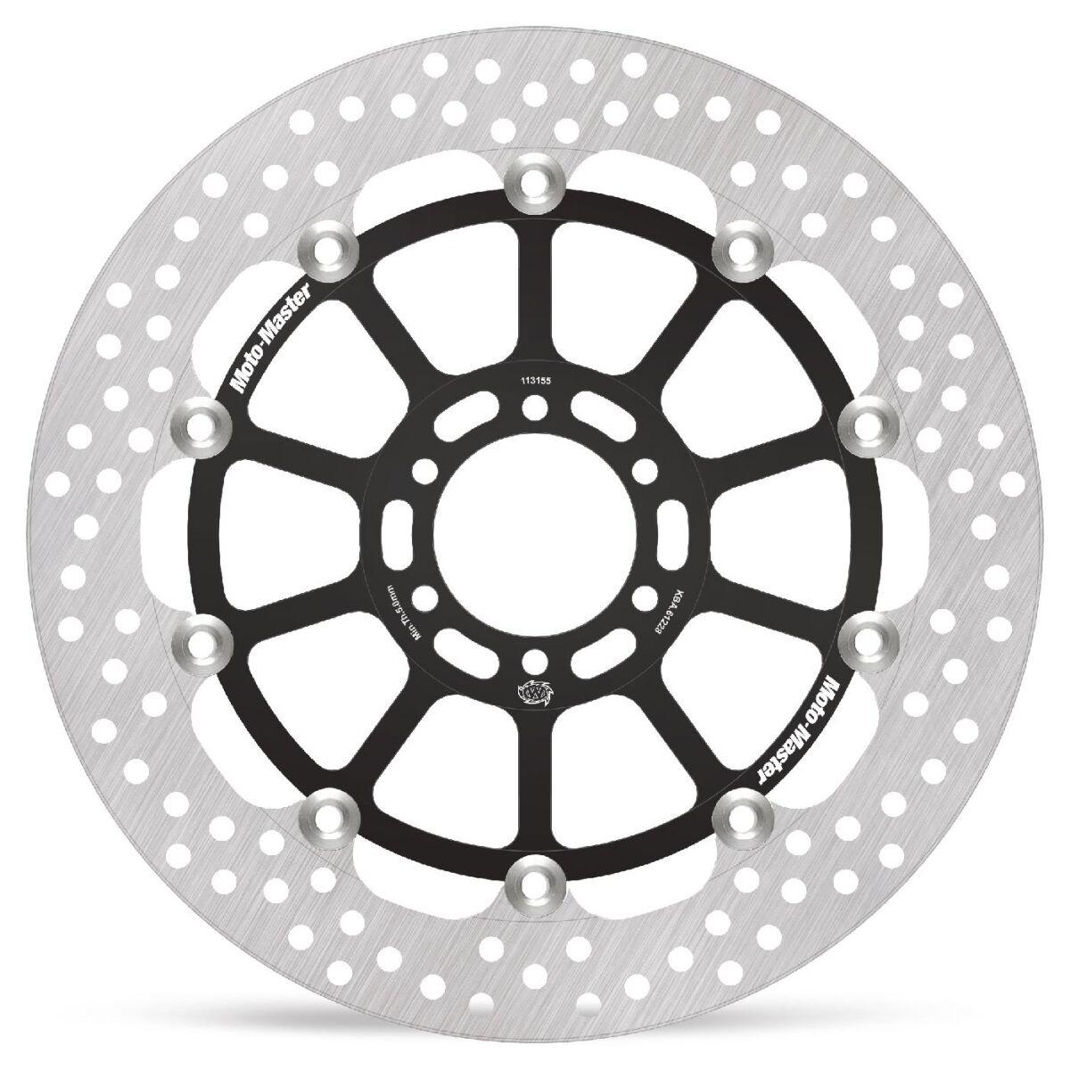 Moto Master Black 113155 - 113155 - Halo Series Floating Racing Front Brake Disc - Aprilia Mx125 2005-2006