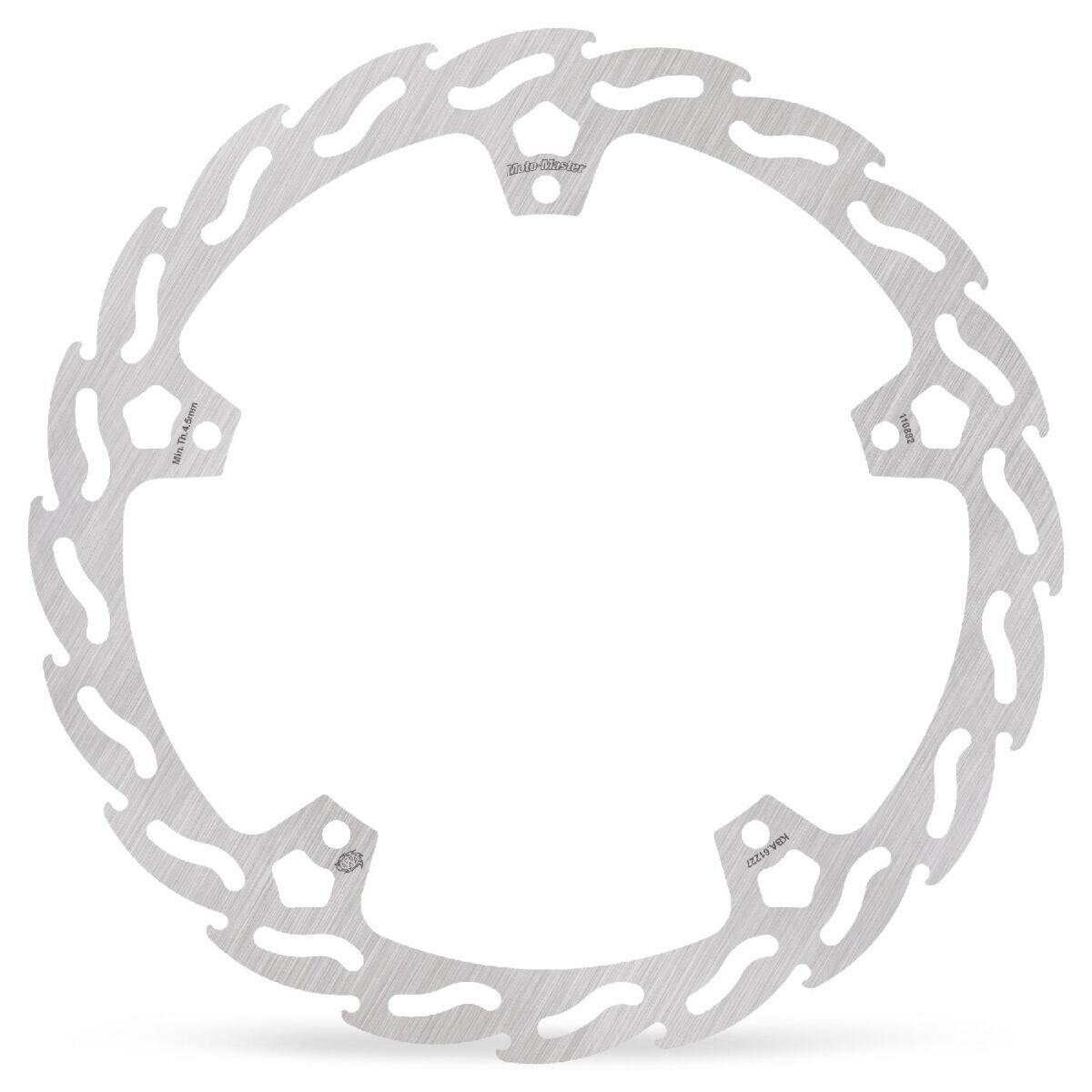 Moto Master Silver 110882 - Flame Series Fixed Brake Disc For Ktm Rc 125 2022-2024 - Front Left