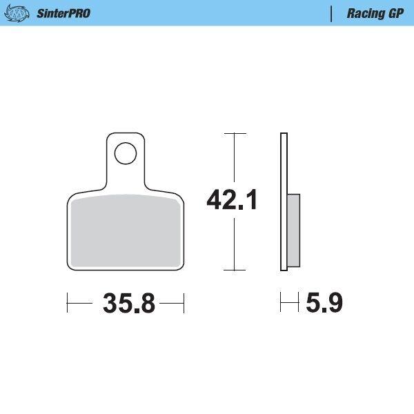 99412 - 099412 - Moto Master Racing GP Sinder Pro Rear Brake Pads - Beta Evo 300 2009-2022