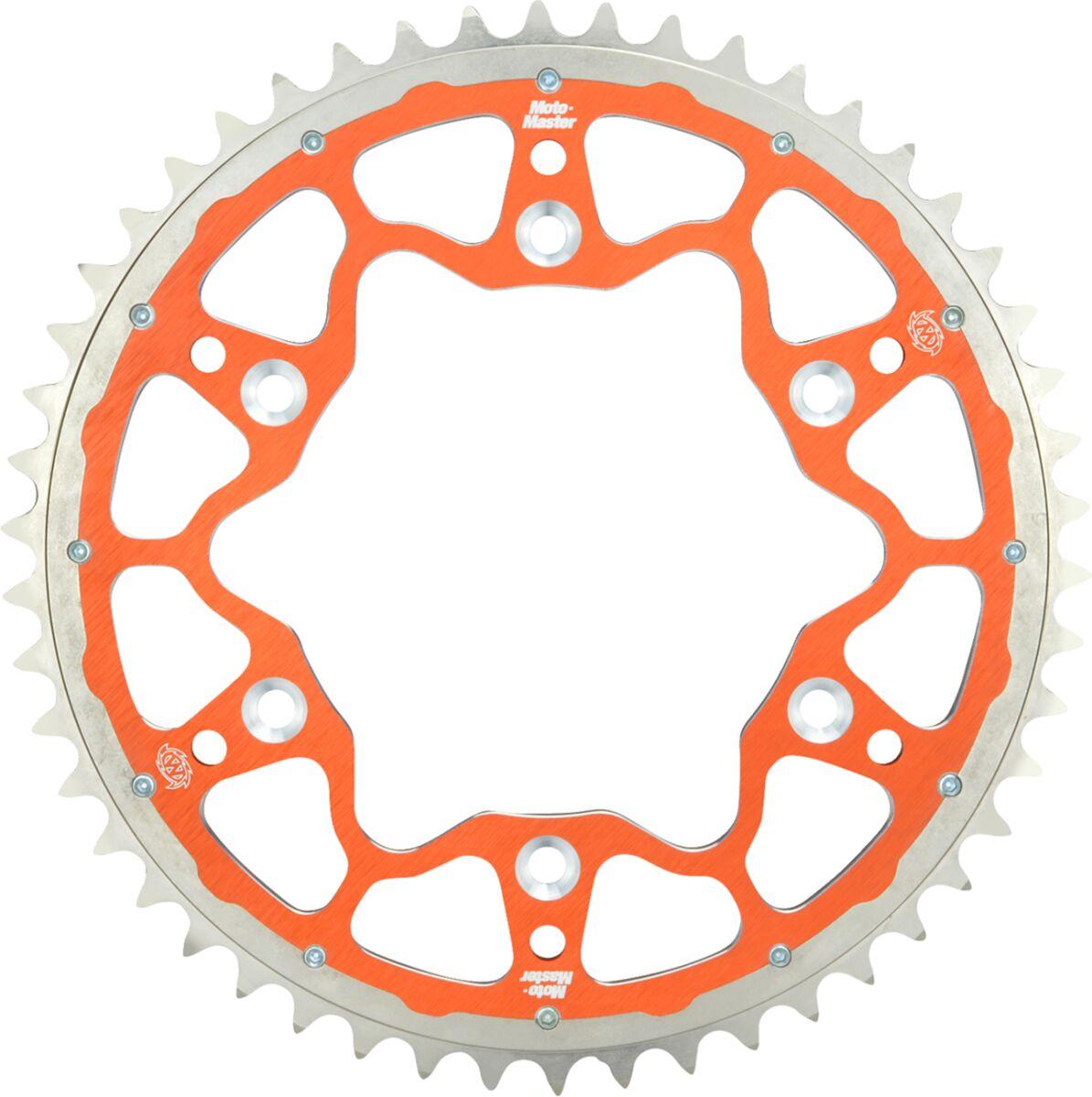 62.027.35.49 - 620273549 - Moto Master Fusion Dual Rear Sprocket - KTM SX65 2000-2023 - Orange/49T