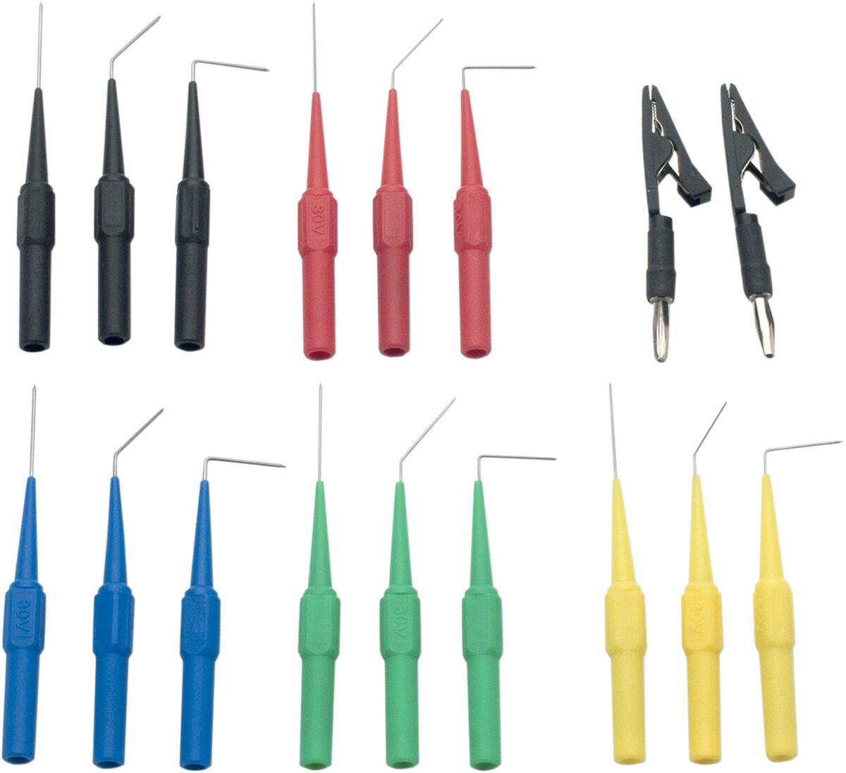 737 - Jims Multimeter Volt Probe Kit - Black/Blue/Green/Red/Yellow