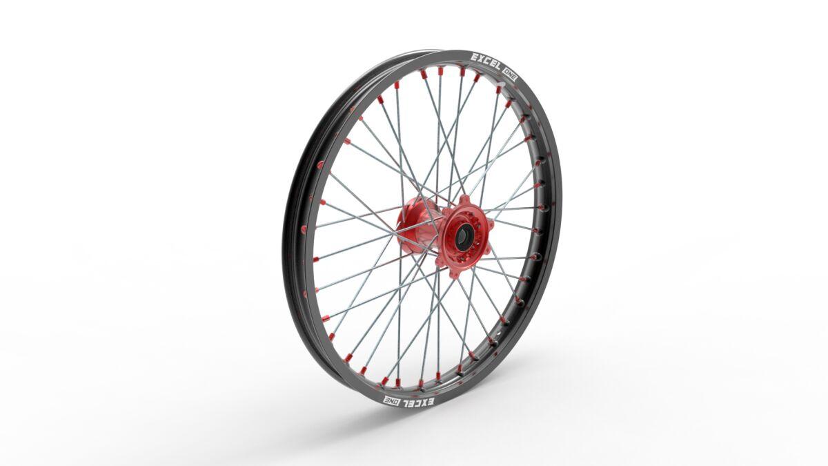 40.007.0.RO - Kite Sport MX 21" Front Wheel - Honda CRF450R 2002-2024 - Black/Red/Silver
