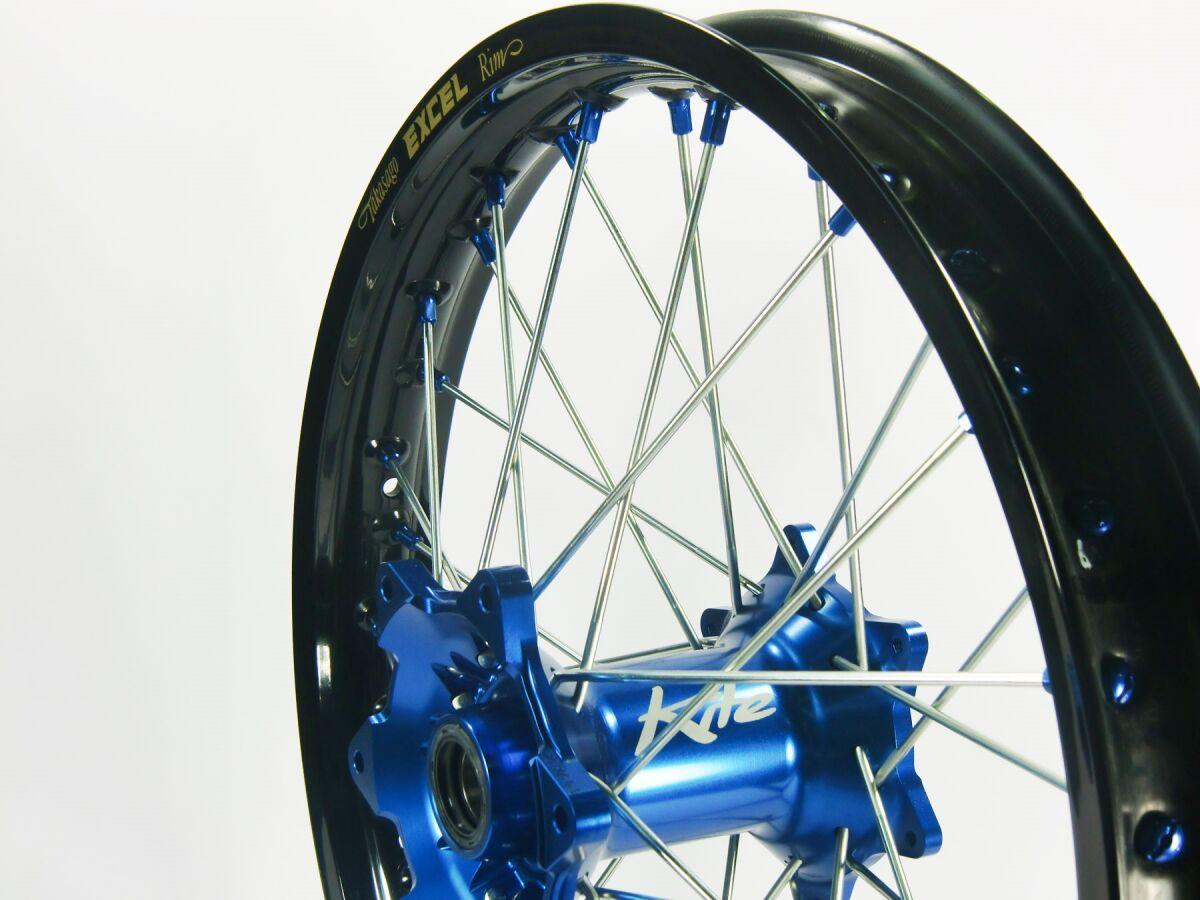 20.058.0.BL - Kite Elite MX 19" Rear Wheel - Yamaha YZF450 2003-2008 - Black/Blue Hub/Silver