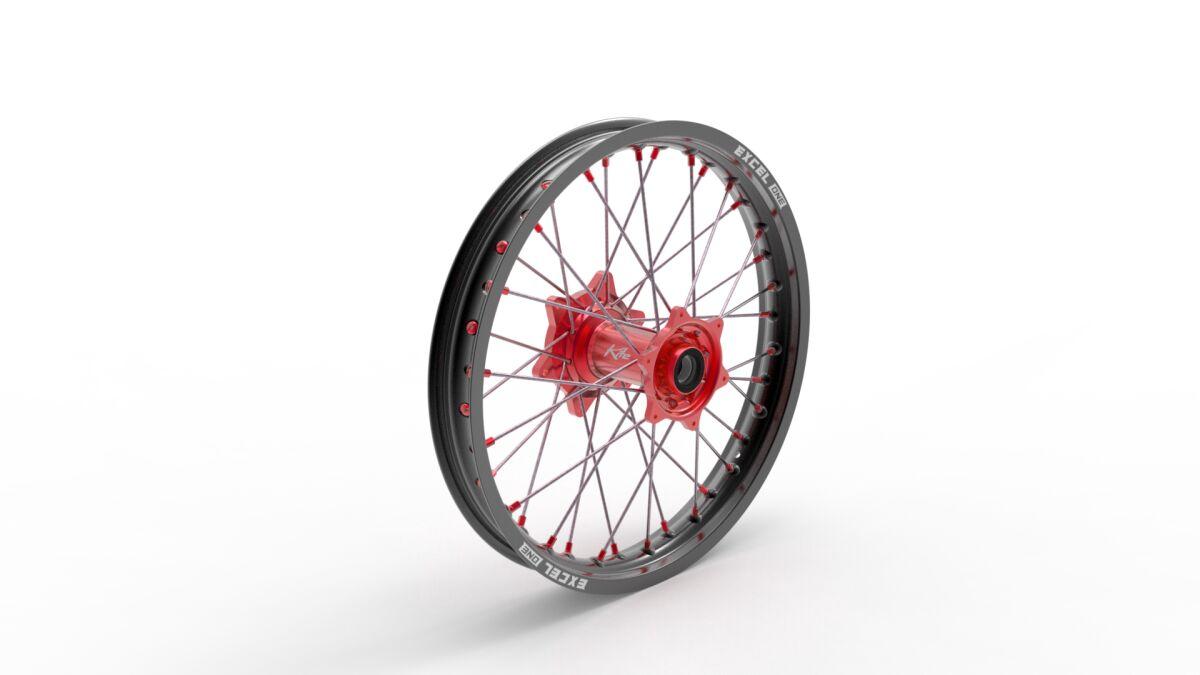 40.228.0.RO - Kite Sport MX 19" Rear Wheel - KTM SXF450 2013-2022 - Black/Red/Silver