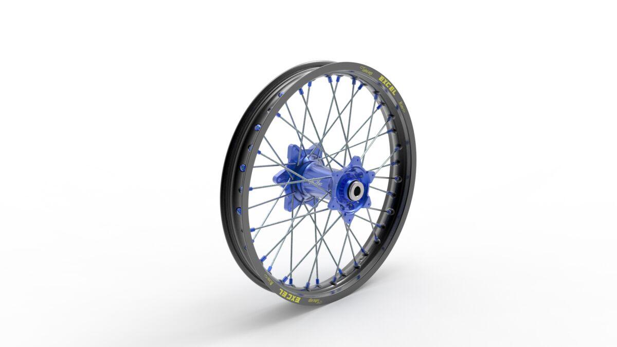 20.388.0.BL - Kite Elite MX 19" Rear Wheel - KTM SXF450 2023-2024 - Black/Blue Hub/Silver
