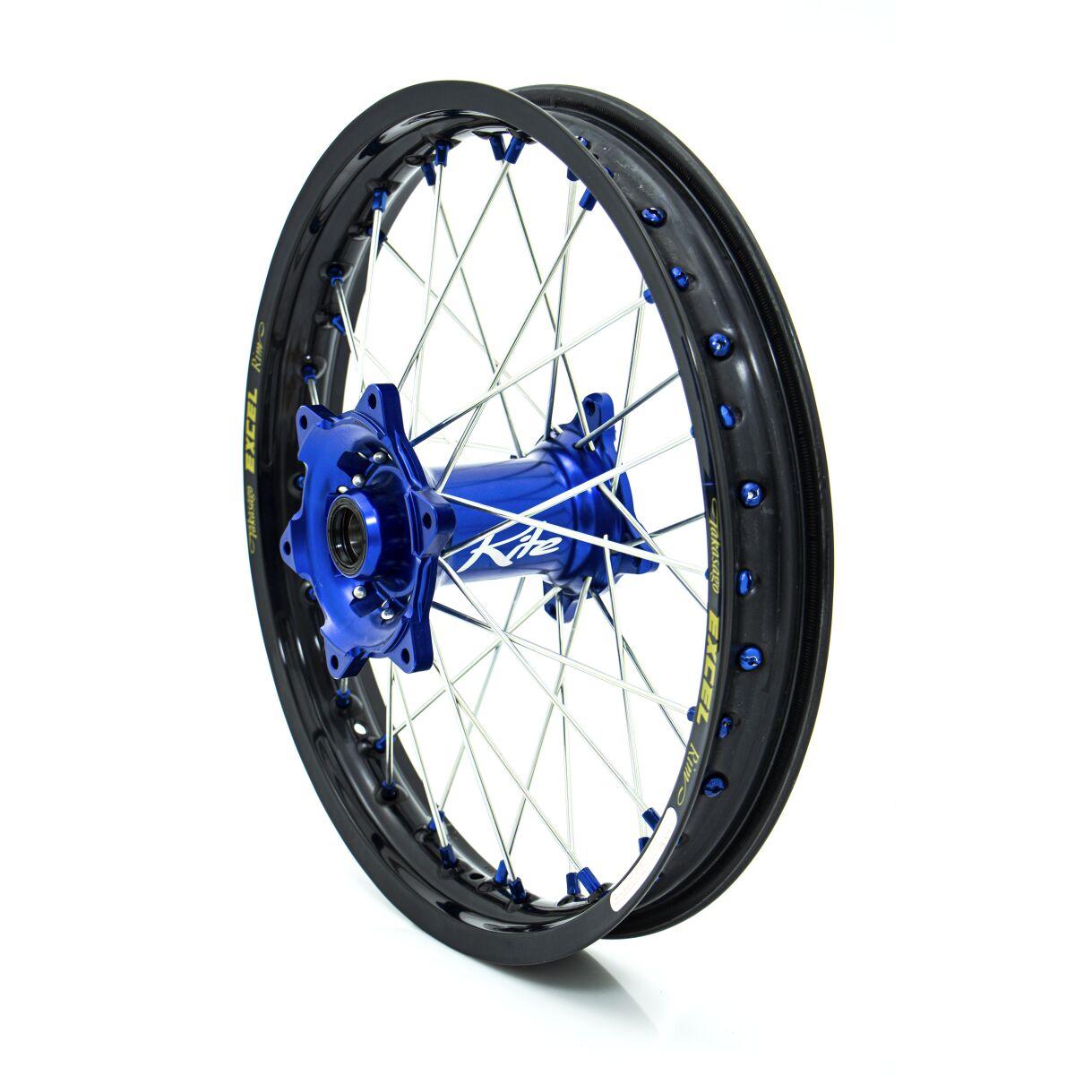 30.210.0.BL - Kite Elite MX 18" Rear Wheel - Sherco SEF 450 2019-2024 - Black/Blue Hub/Silver