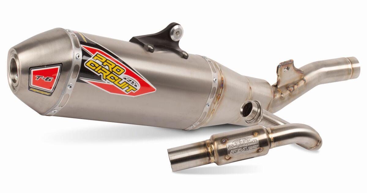 0122525H - Pro Circuit T-6 Euro Stainless Steel & Titanium Exhaust System For Kawasaki KX250 2025-2026