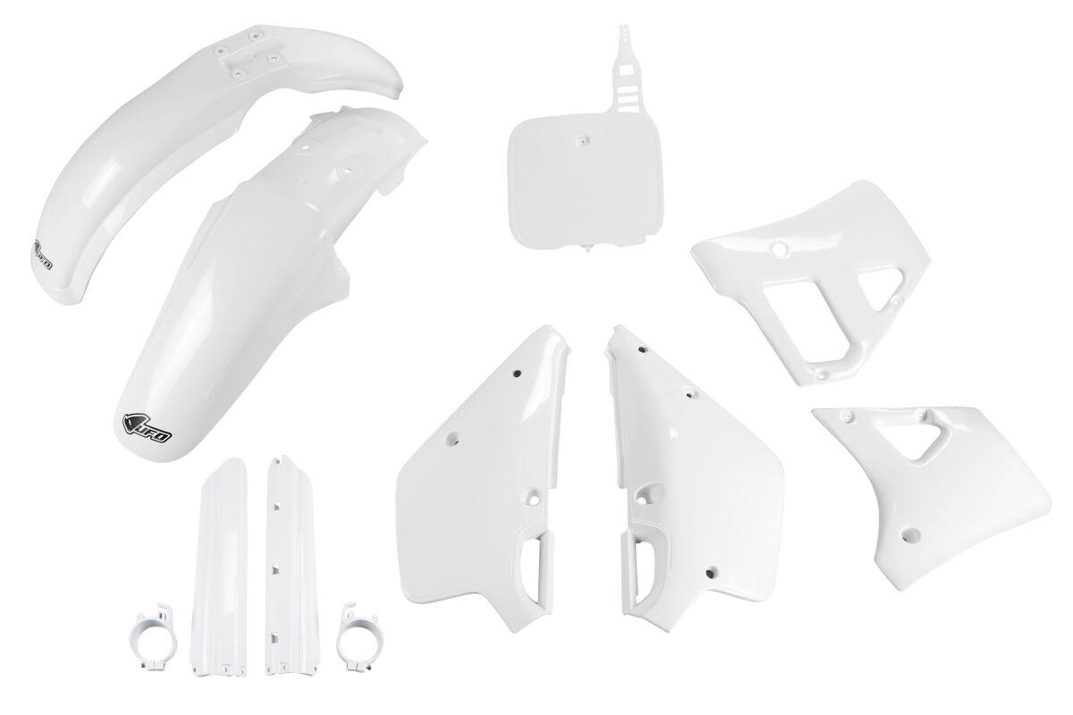 Ufo White Yakit297f@999 - Full Plastics Kit - Yamaha Yz125 1991