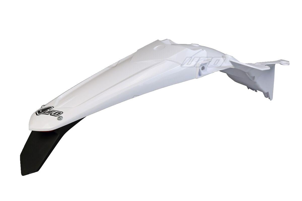 YA04862#046 - UFO Rear Fender With Tail Tidy - Yamaha YZF250 2019-20, YZF450 2018-20 - White