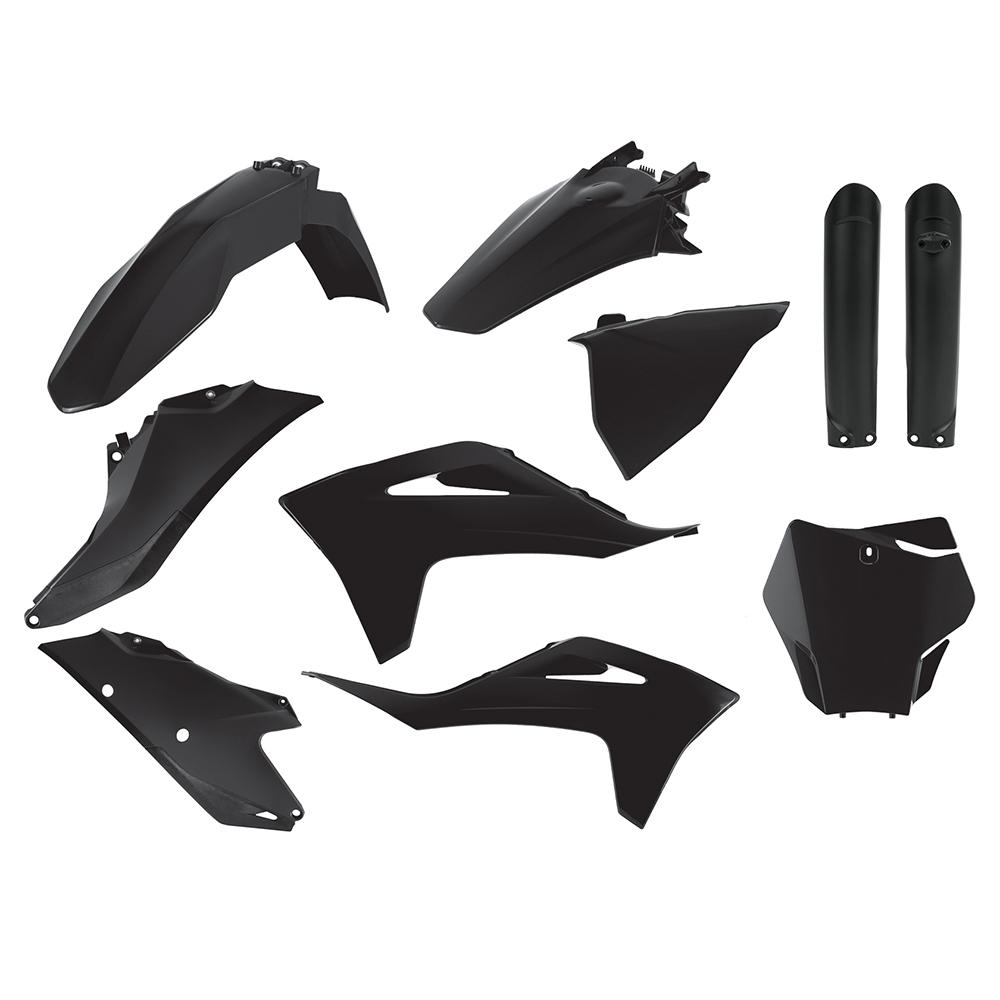 Polisport Black Full Plastics Kit - Gas Gas Mc125 & Mc-F 250/450 2021-23