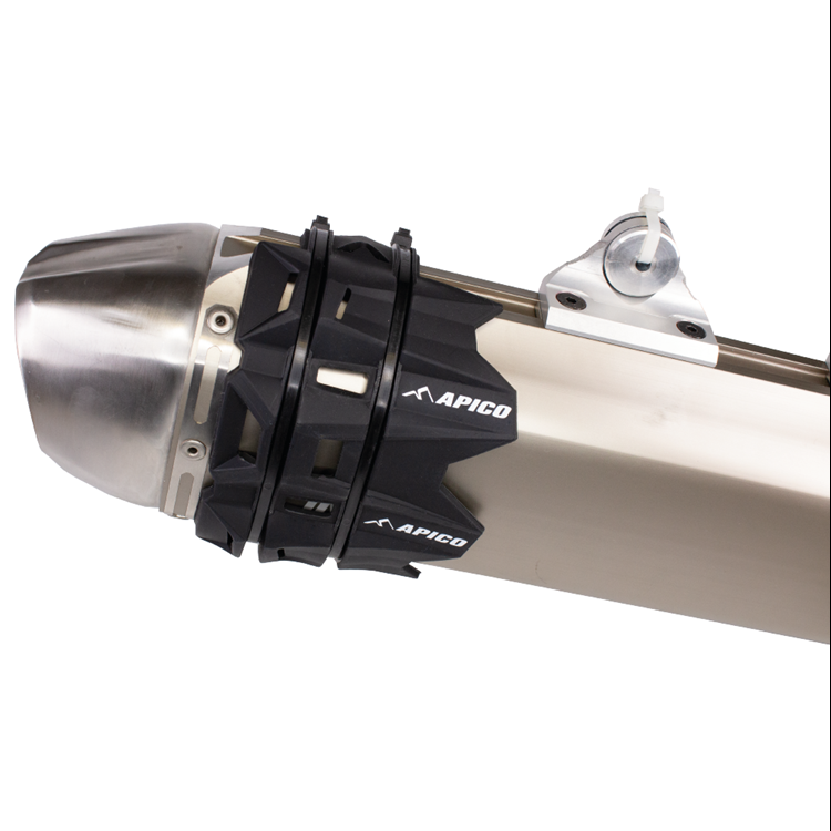 Apico Black Silicone Exhaust Silencer Protector