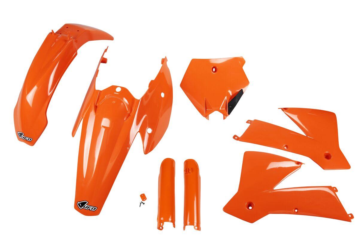 Ufo Ktkit502f@999 - Full Plastics Kit - Ktm Sx 125/250/450/525 2004 - Oem
