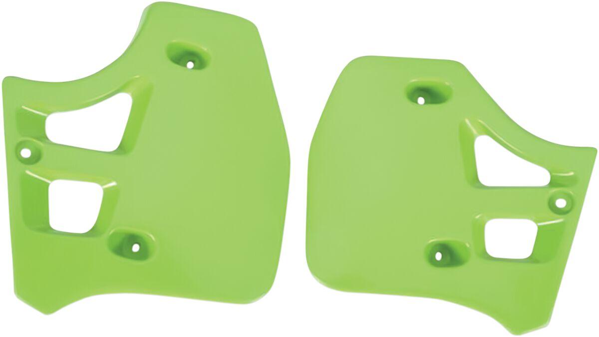 Ufo Green Ka02712#026 - Radiator Scoops - Kawasaki Kx250 1988-89, Kx500 1988-2002