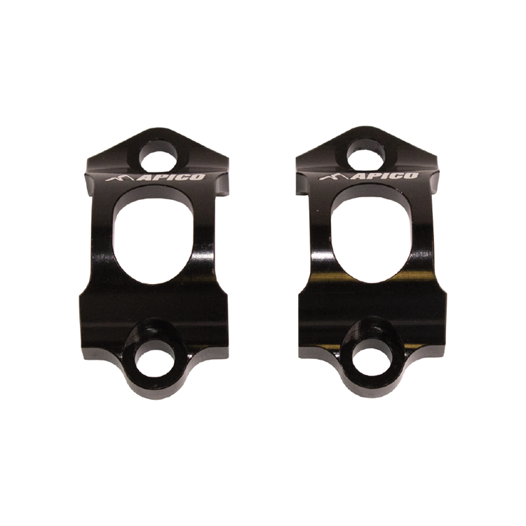 Apico Black Ajp & Braktec Master Cylinder Clamp Set