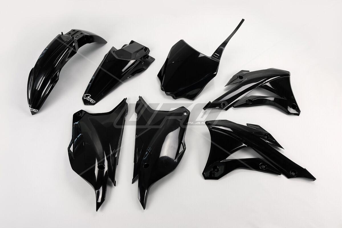 Ufo Black Kakit222@001 - Kakit222@001 - Full Plastics Kit - Kawasaki Kx85 2014-18