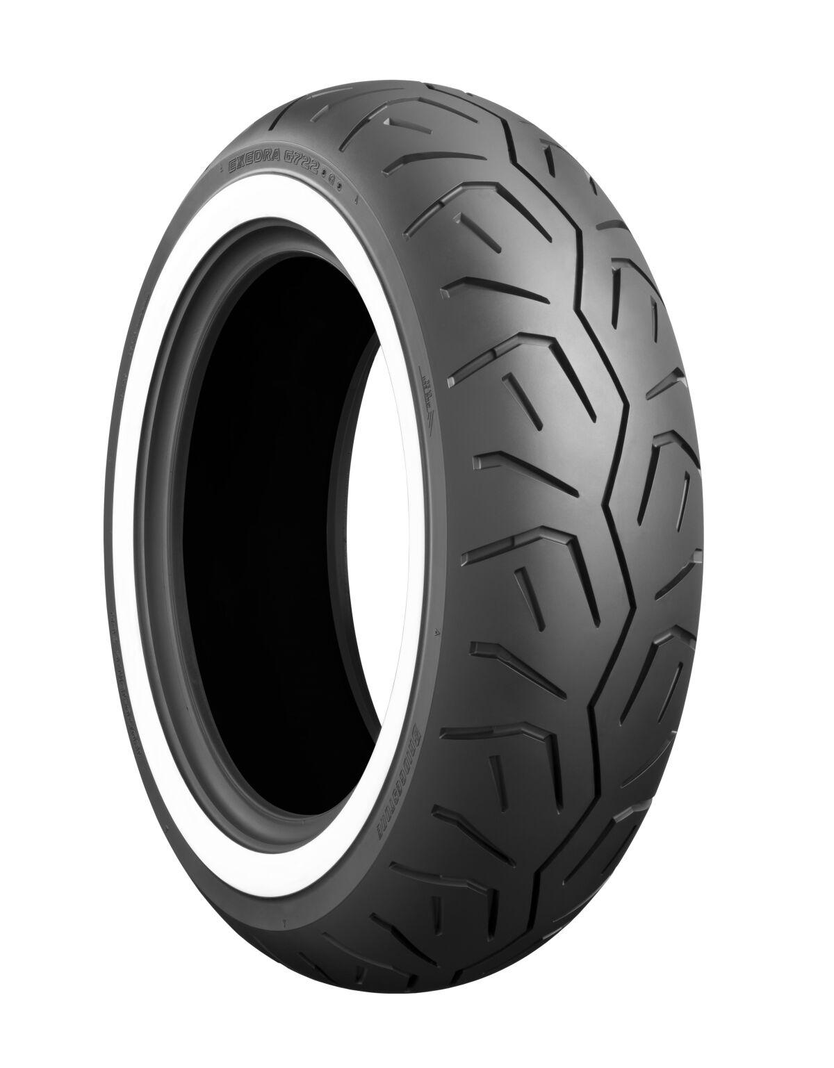 4579 - Bridgestone Exedra G722 G 76H Whitewall Rear Tyre - 180/70-15"