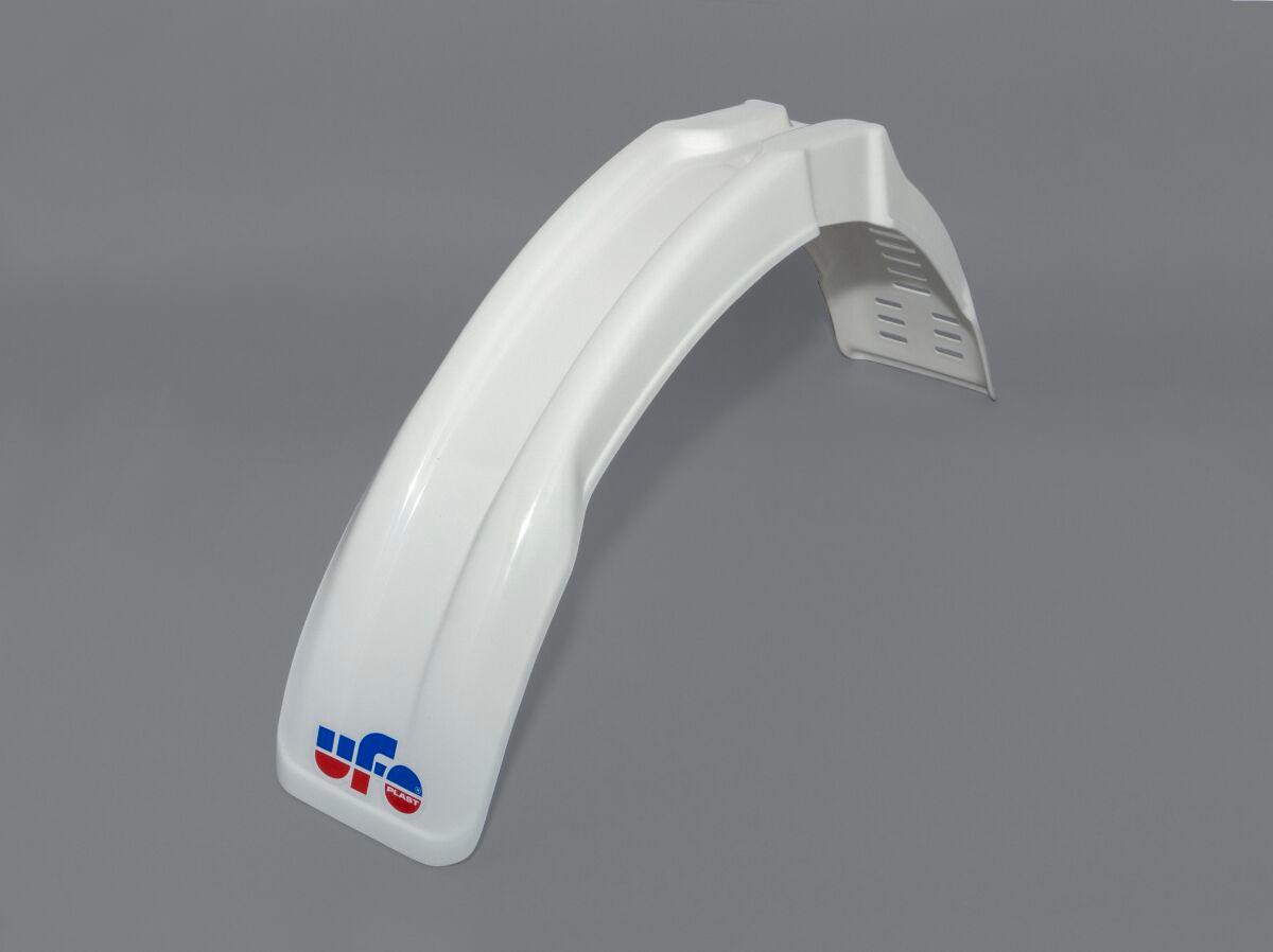 ME08011#W - UFO Universal Vintage Front Fender - Fits 80-125cc 1980-85 - White