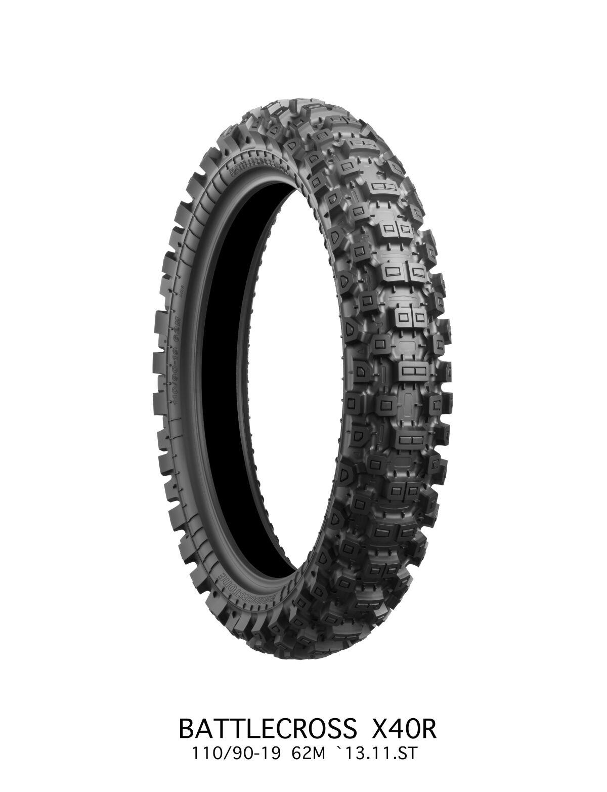 7191 - Bridgestone Battlecross X40 62M Rear Tyre - 110/90-19"