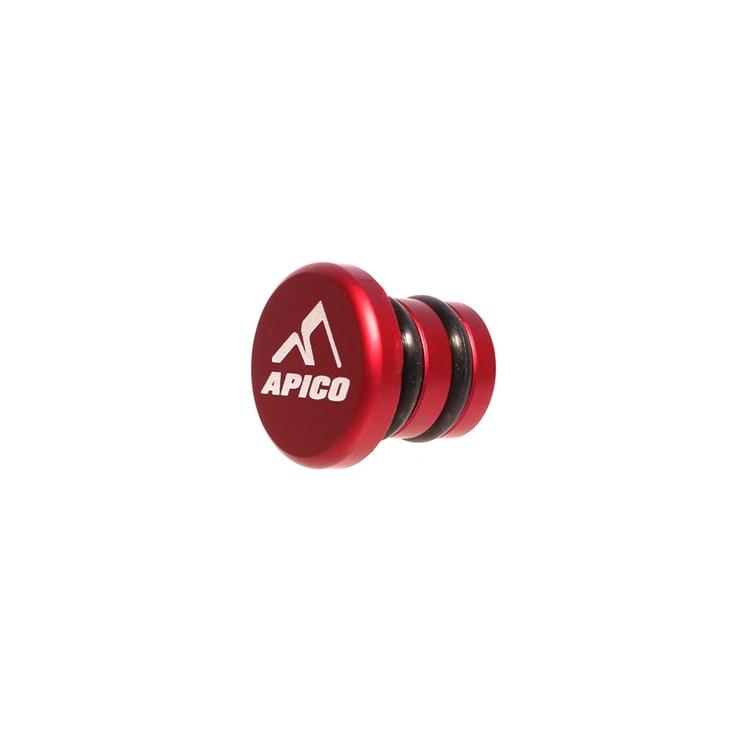 Apico Red Cnc Gear Pedal Tip End Cap - Aluminium