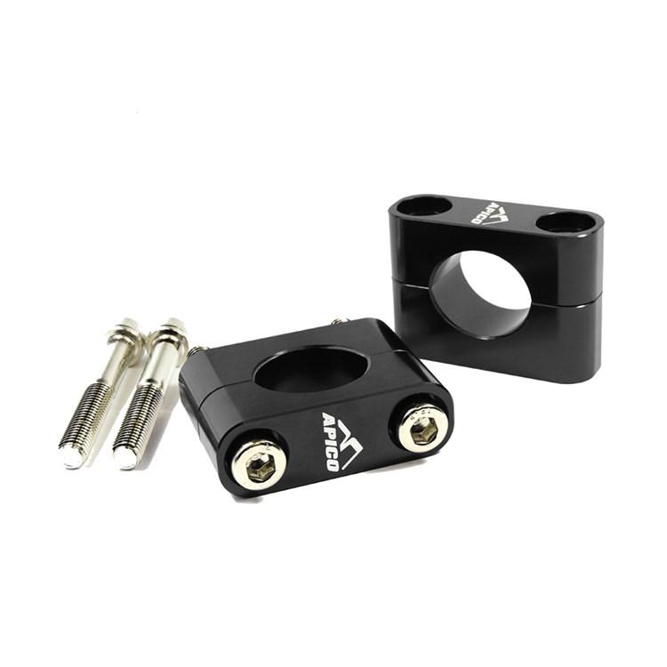 Apico Black Trials Oversized Fat Bar (28.6Mm) Handlebar Mounting Kit