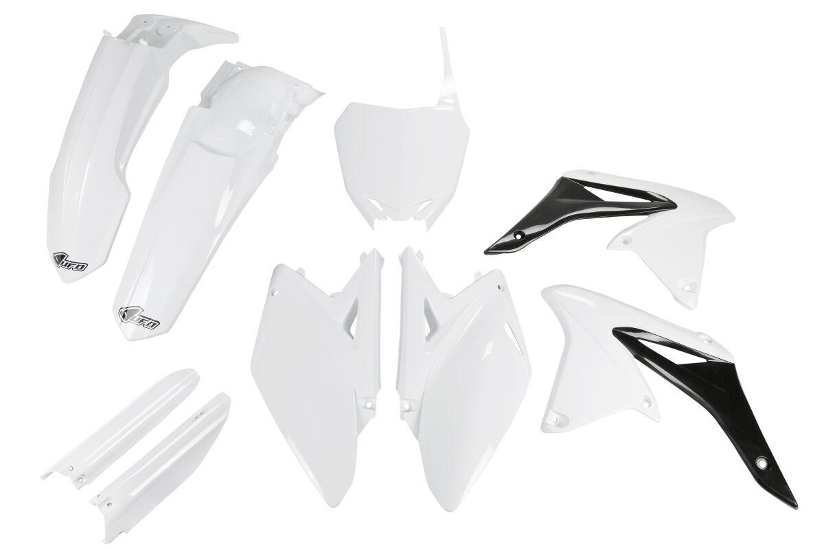 Ufo White Sukit411f@041 - Full Plastics Kit - Suzuki Rmz250 2010-18