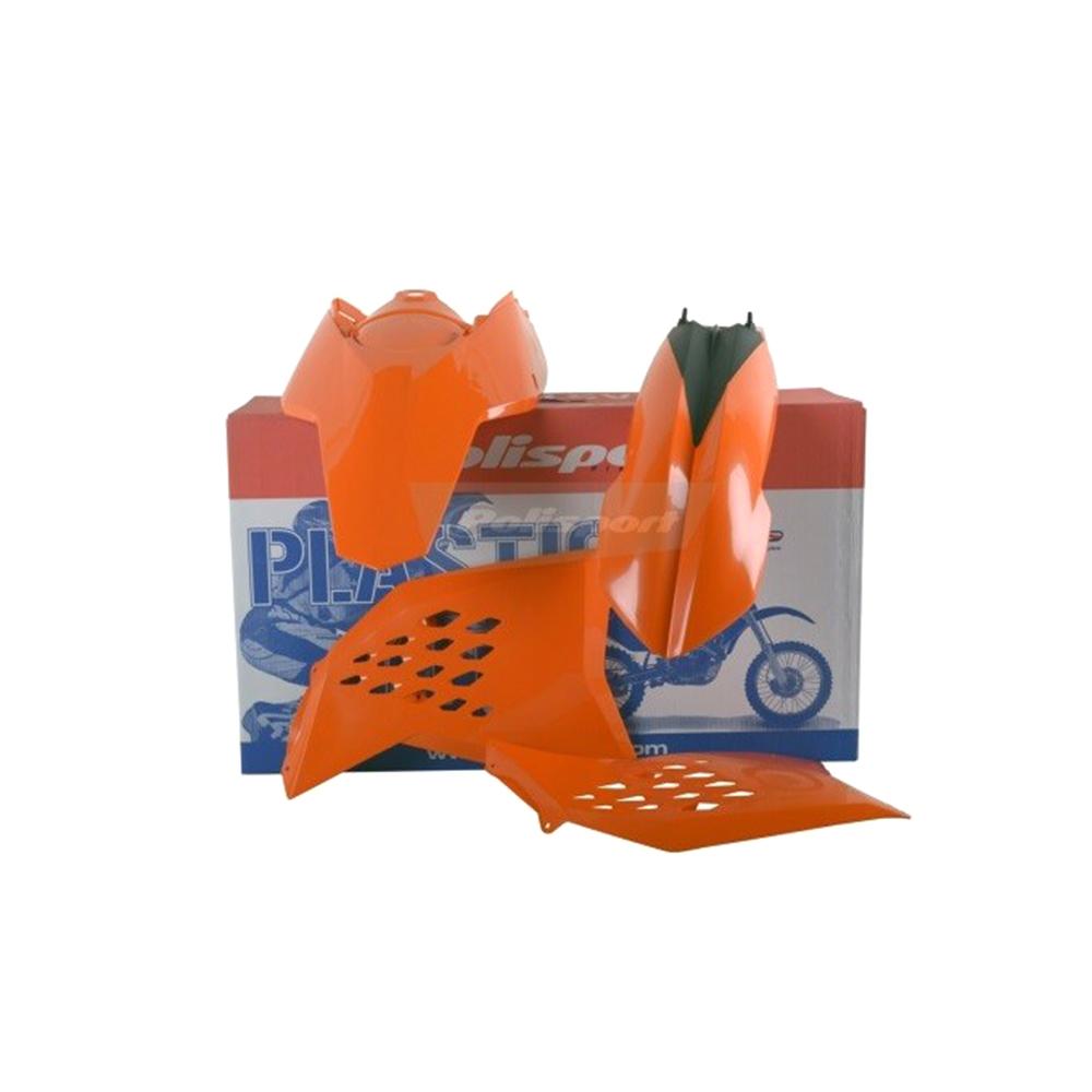 Polisport Orange Plastics Kit - Ktm Exc 125/200/250/300/450/530 2008-11