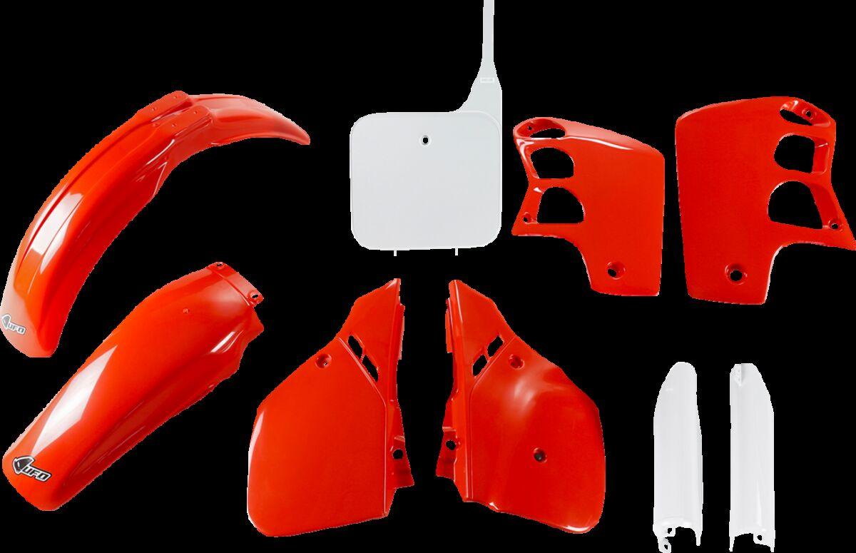 Ufo Hokit091f@999W - Full Plastics Kit - Honda Cr500 1989-90 - Oem