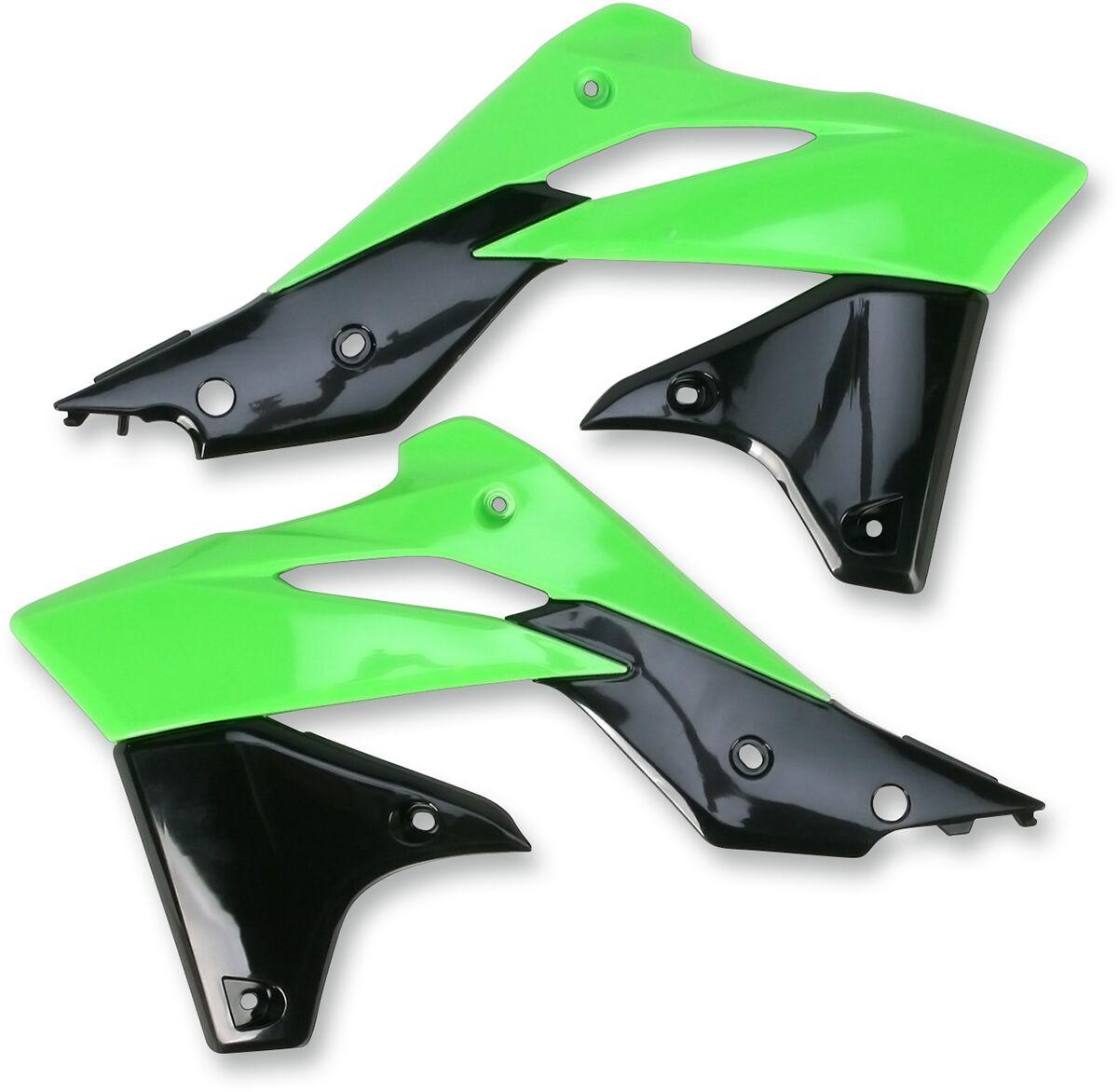 KA04725#999 - UFO Radiator Scoops - Kawasaki KXF250 2013-16 - OEM
