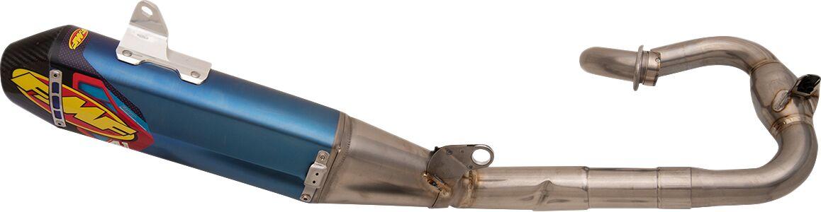 044457 - FMF Factory 4.1 RCT Slip-On Blue Titanium Silencer & Megabomb Header For Yamaha YZF250 2019-20