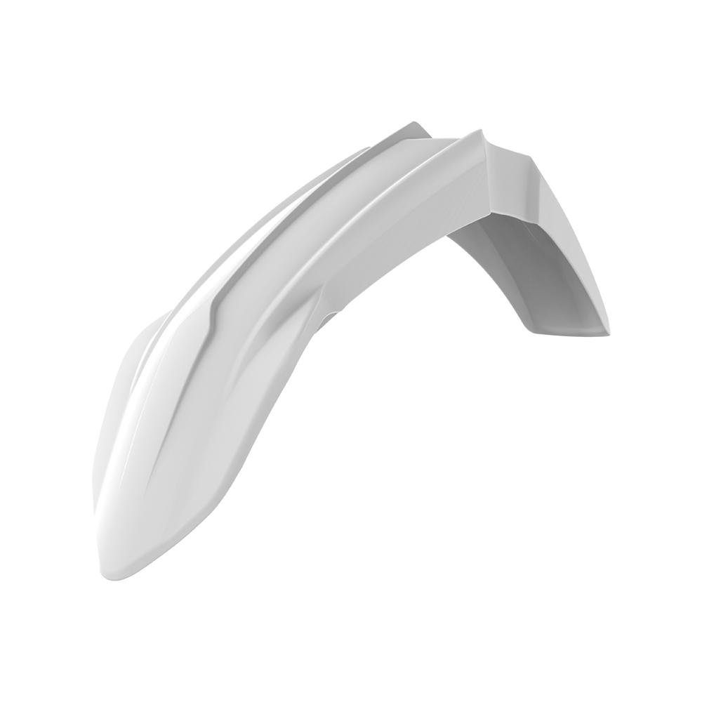 Polisport White Front Fender - Yamaha Yz 125/250 2022-23, Yzf250 2019-23, Yzf450 2018-22