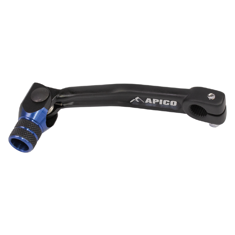 Apico Black/Blue Elite Trials Gear Pedal - Sherco St 125-300 2000-22 - Short