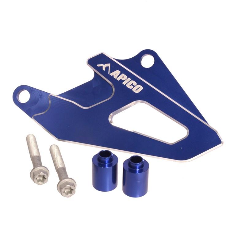 Apico Blue Front Sprocket Cover - Sherco Se-R 125-300 2014-23, Se-F 250-510 2005-23