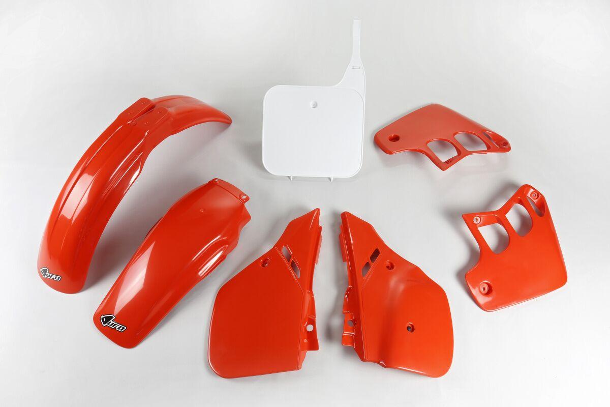 Ufo Hokit098@999W - Full Plastics Kit - Honda Cr125 1989-90 - Oem