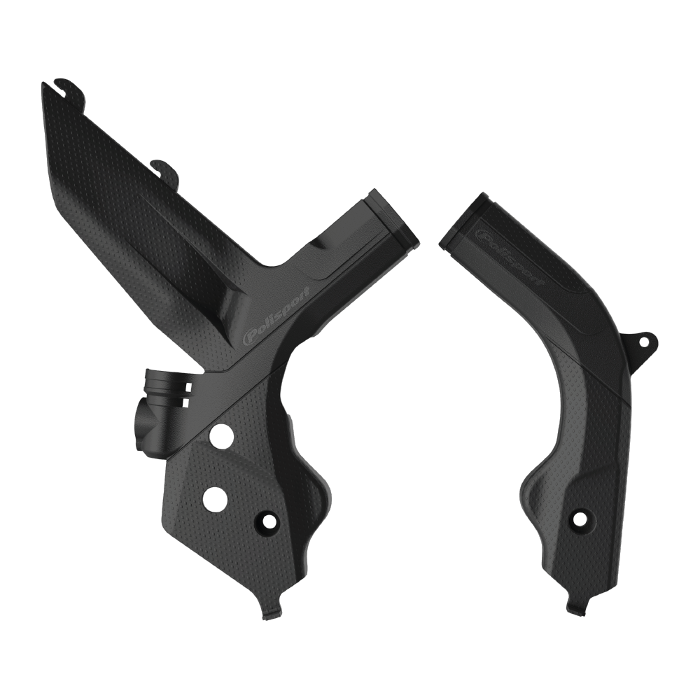 Polisport Black Frame Protectors - Ktm Sx/Sxf 2019-22, Exc/Exc-F 2020-22