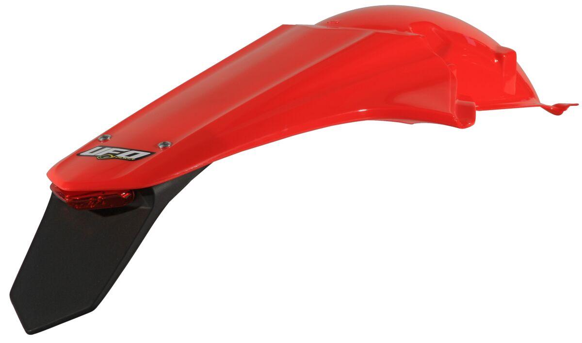Ufo Light/Red Ho04643#070 - Enduro Rear Fender With Tail - Honda Crf250r 2010-13, Crf450r 2010-12
