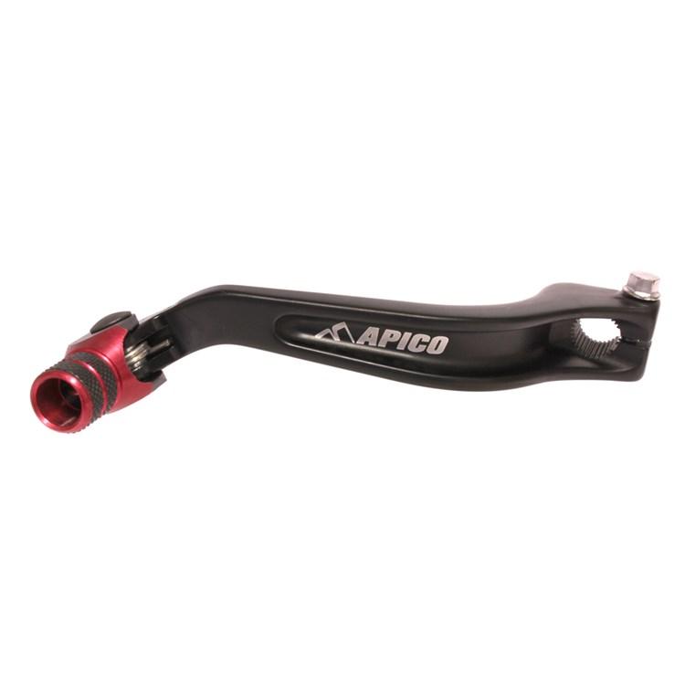 Apico Black/Red Elite Trials Gear Pedal - Montesa Cota 300Rr 2017-21, 4Rt 2005-21 - Short