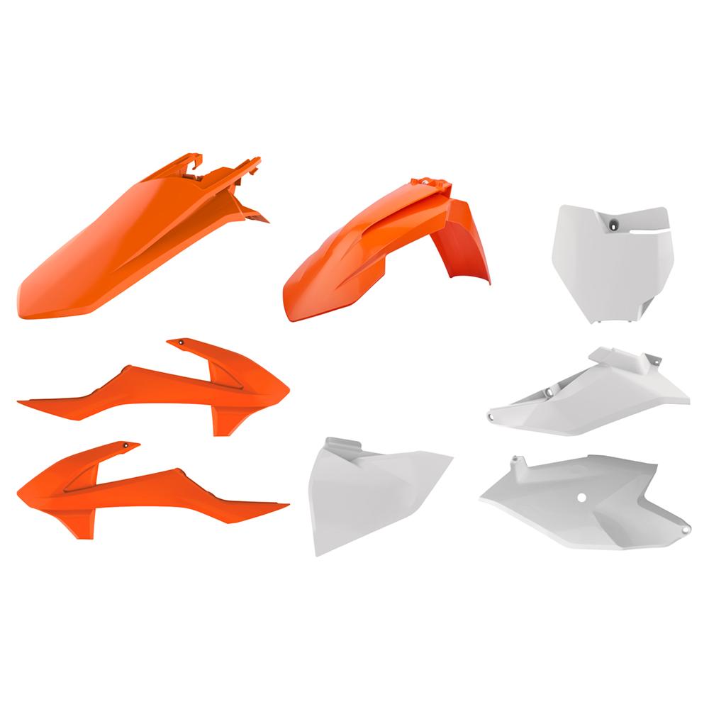 Polisport Plastics Kit - KTM SX85 2018-2024 - OEM '18 (Orange/White)