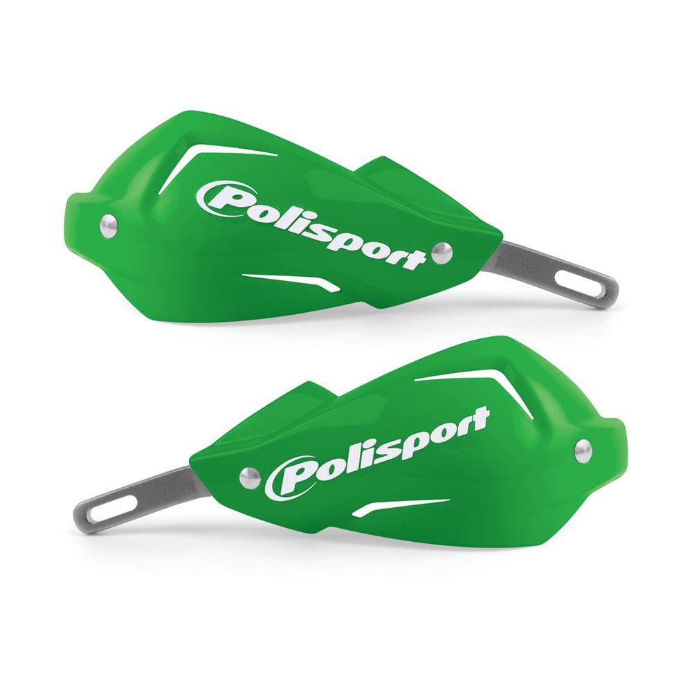 Polisport Green Touquet Handguards With Universal Mounting Kit