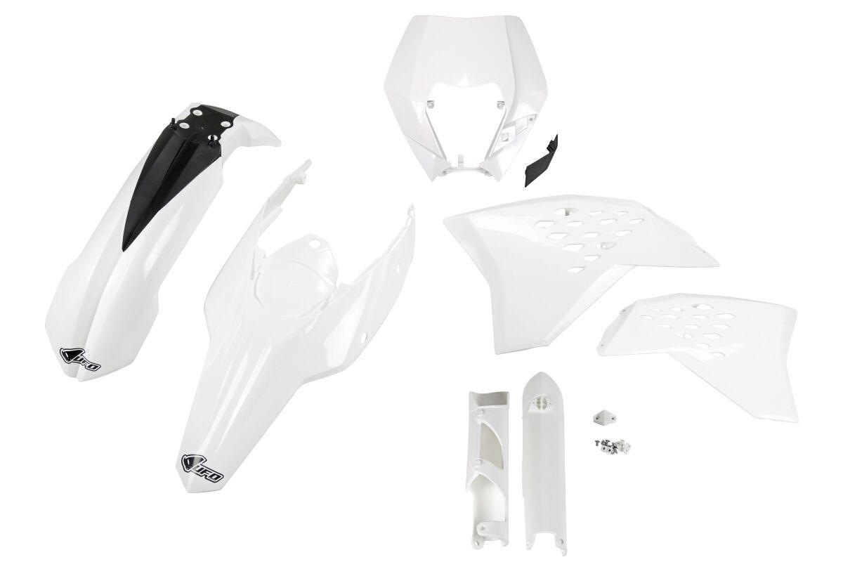 KTKIT520F@047 - UFO Full Plastics Kit - KTM EXC 125/200/250/400/450/530 2009-11 - White