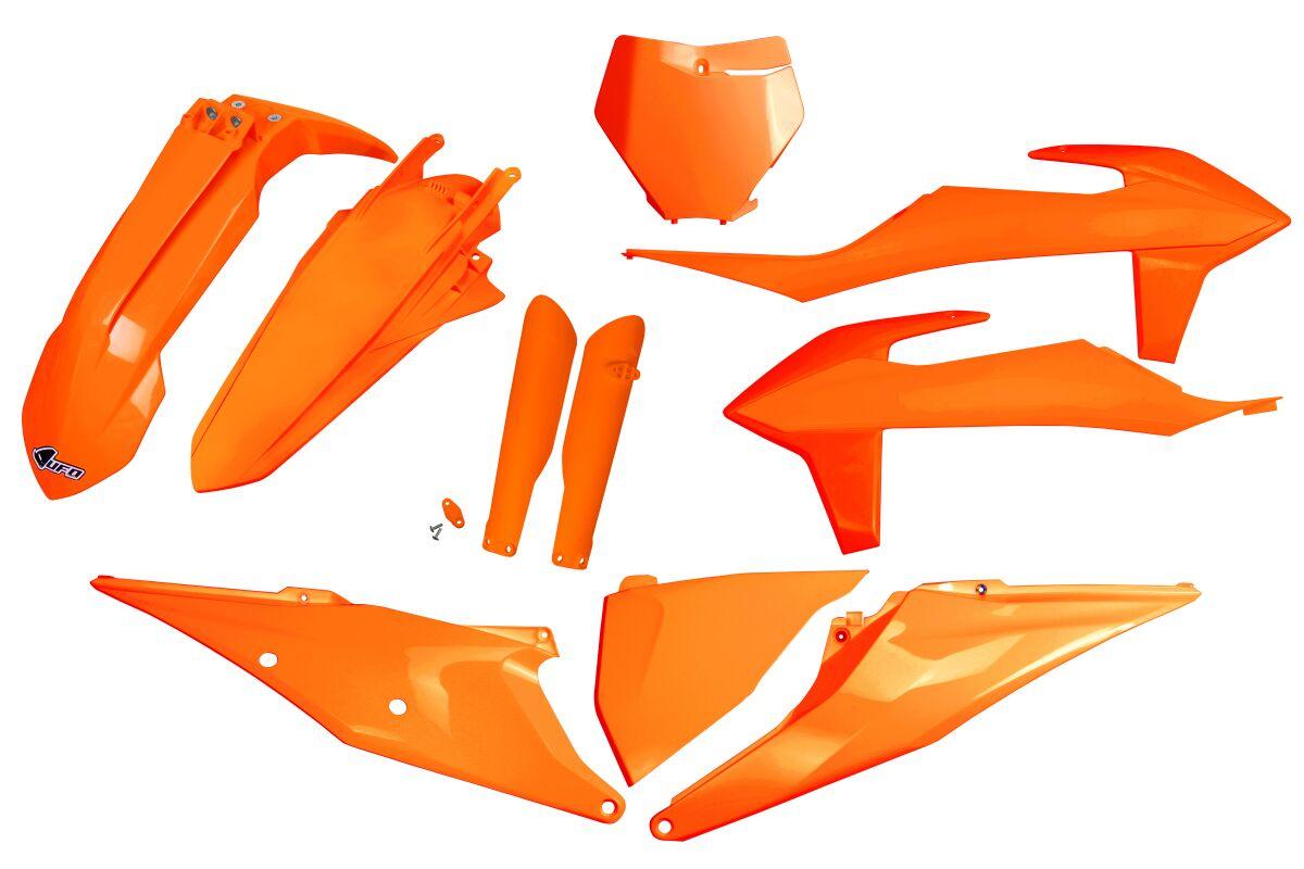 KTKIT522F@FFLU - UFO Full Plastics Kit - KTM SX 125/150/250 & SXF 250/350/450 2019-22 - Fluo Orange