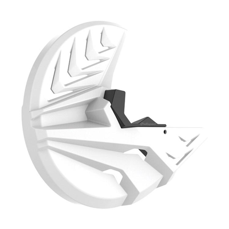 Polisport Front Disc Protector - Kawasaki KXF250 2013-20, KXF450 2015-18 - White