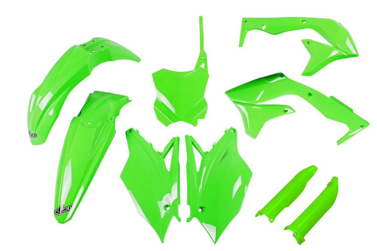 KAKIT226F@AFLU - UFO Full Plastics Kit - Kawasaki KXF450 2018 - Fluro Green