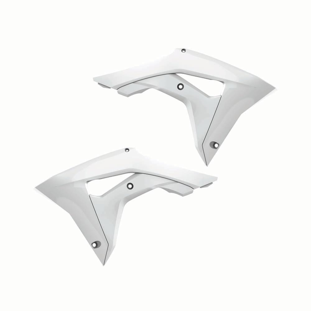 Polisport White Radiator Scoops - Honda Crf250r 2018-21, Crf450r 2017-20